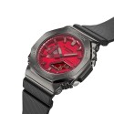 Casio G-Shock Analog-Digital Red Dial Watch for Men, Black - GM-2100B-4ADR