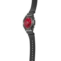 Casio G-Shock Analog-Digital Red Dial Watch for Men, Black - GM-2100B-4ADR