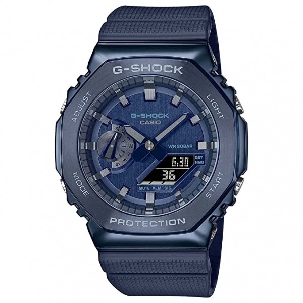 Casio G-Shock Analog-Digital Watch for Men, Blue - GM-2100N-2ADR