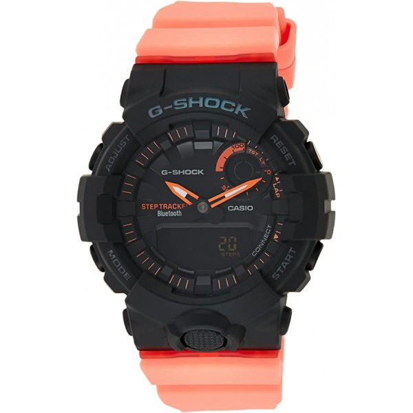 Casio G-Shock Analog-Digital Orange Band Watch for Unisex - GMA-B800SC-1A4DR