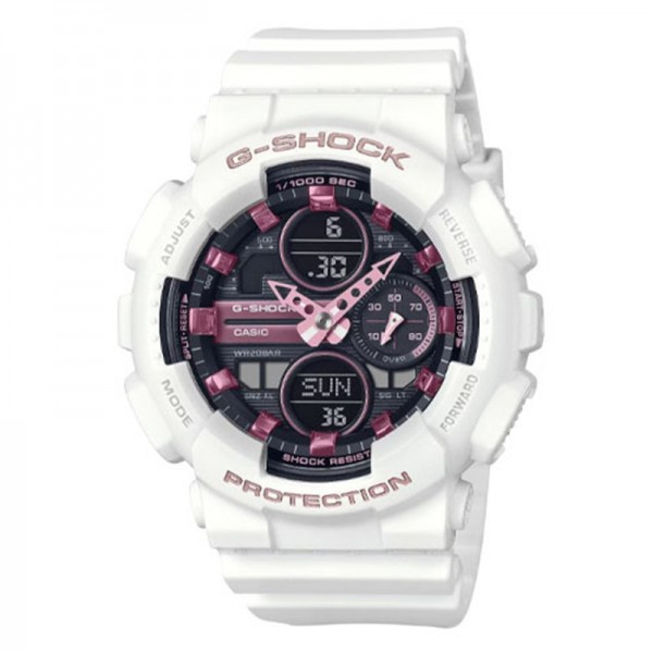 Casio G-Shock Analog-Digital White Band Watch for Women - GMA-S140M-7ADR
