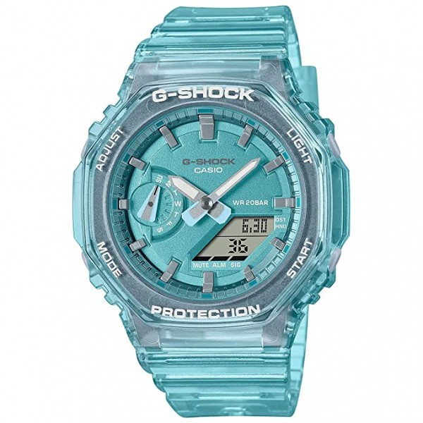 Casio G-Shock Analog-Digital Watch for Men, Sky Blue - GMA-S2100SK-2ADR