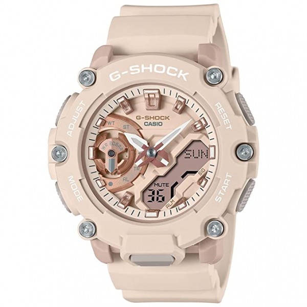 Casio G-Shock Analog-Digital Watch for Women, Pink - GMA-S2200M-4ADR