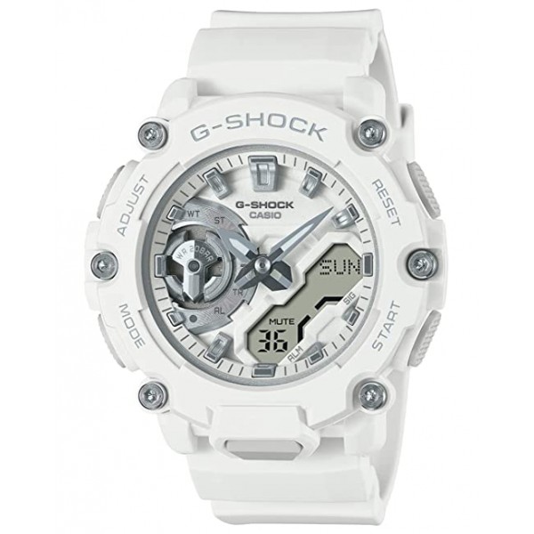 Casio G-Shock Analog-Digital Watch for Women, White - GMA-S2200M-7ADR