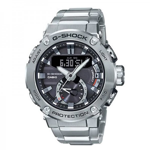 Casio G-Shock Analog-Digital Stainless Steel Band Watch for Men - GST-B200D-1ADR