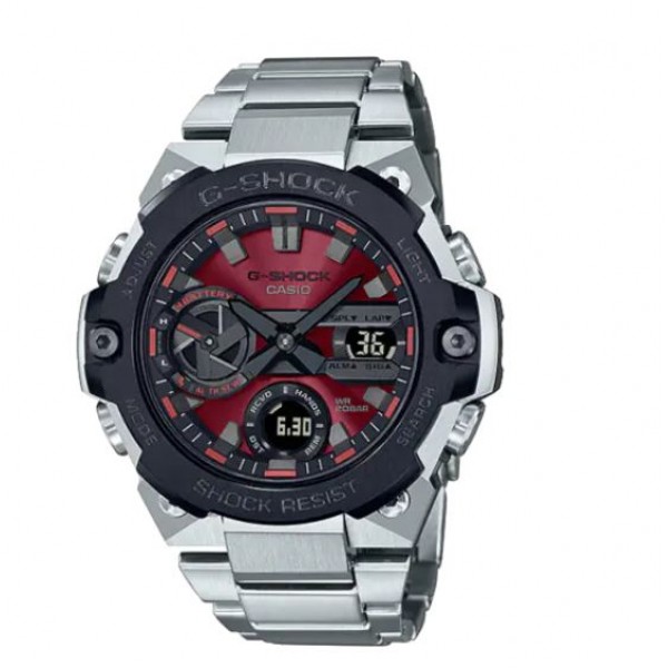 Casio G-Shock Analog-Digital Stainless Steel Band Watch for Men - GST-B400AD-1A4DR