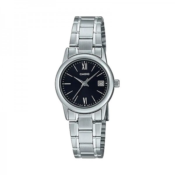 Casio Analog Stainless Steel Strap Watch for Women - LTP-V002D-1B3UDF