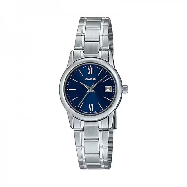 Casio Analog Stainless Steel Strap Watch for Women - LTP-V002D-2B3UDF
