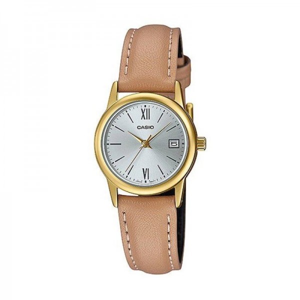 Casio Analog Leather Band Watch for Women - LTP-V002GL-7B3UDF