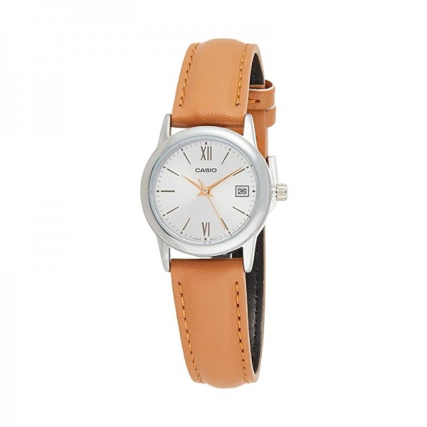 Casio Analog Leather Band Watch for Women - LTP-V002L-7B3UDF