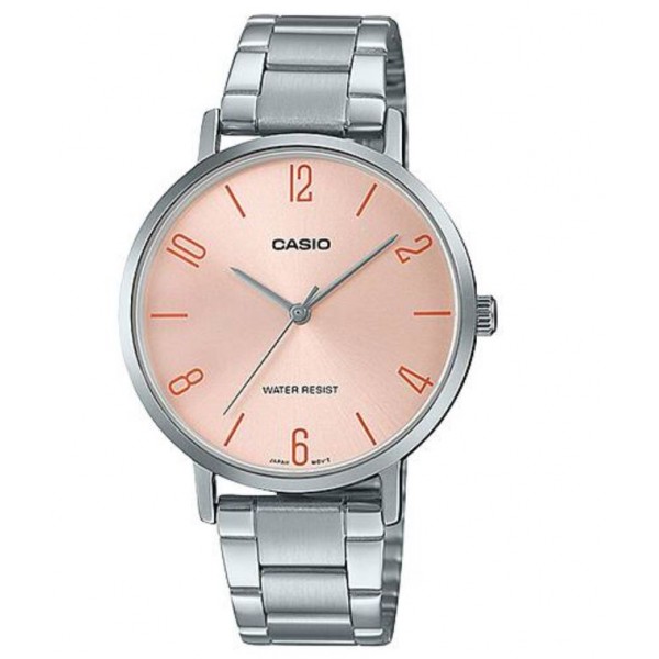 Casio Analog Stainless Steel Strap Watch for Women - LTP-VT01D-4B2UDF