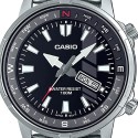 Casio Sports Analog Black Dial Stainless Steel Band Watch for Men - MTD-130D-1AVDF