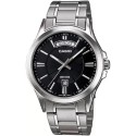 Casio Analog Black Dial Stainless Steel Band Watch for Men - MTP-1381D-1AVDF