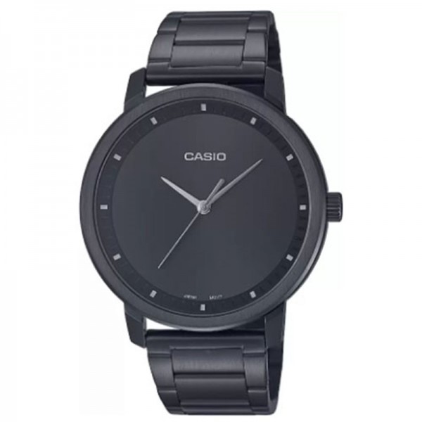 Casio Black Dial Analog Watch for Men, Black - MTP-B115B-1EVDF