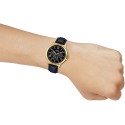 Casio Analog Black Dial Leather Band Watch for Men - MTP-V300GL-1AUDF