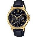 Casio Analog Black Dial Leather Band Watch for Men - MTP-V300GL-1AUDF