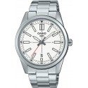 Casio Analog White Dial Stainless Steel Band Watch for Men - MTP-VD02D-7EUDF