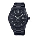 Casio Analog Black Dial Stainless Steel Band Watch for Men - MTP-VD03B-1AUDF