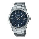 Casio Analog Blue Dial Stainless Steel Band Watch for Men - MTP-VD03D-2AUDF