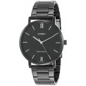 Casio Analog Black Dial Stainless Steel Watch for Men - MTP-VT01B-1BUDF