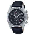 Casio Analog Black Dial Leather Band Watch for Men - MTP-W500L-1AVDF