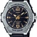 Casio Analog Black Dial Resin Band Watch for Men - MWA-100H-1A2VDF