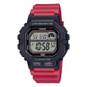 Casio Digital Resin Band Watch for Men, Red - WS-1400H-4AVDF