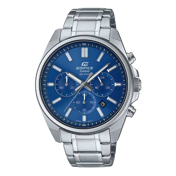 CASIO Edifice Chronograph Blue Dial Stainless Steel Men's Watch - EFV-650D-2AVUDF