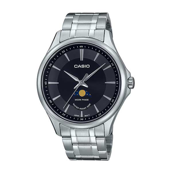 CASIO Standard Analog Moon Phase Watch for Men - MTP-M100D-1AVDF