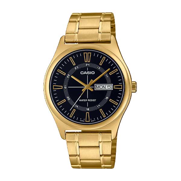 CASIO Stainless Steel Gold Plated Analog Men's Watch - MTP-V006G-1CUDF