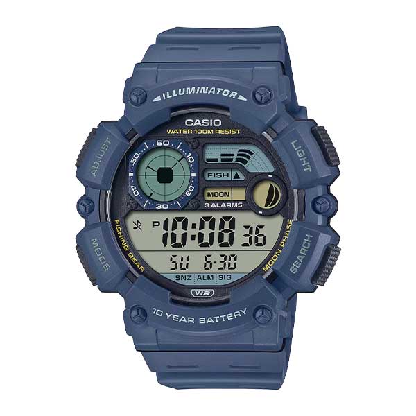 CASIO Digital Moon Data Watch - WS-1500H-2AVDF