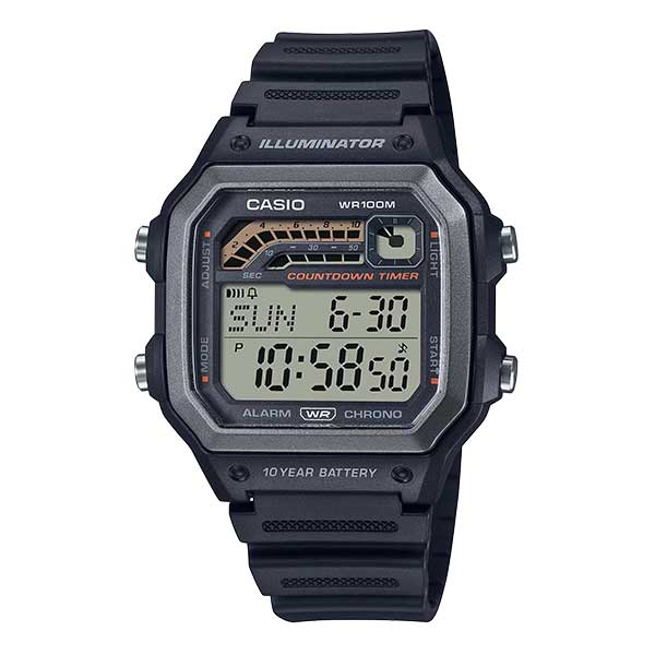 CASIO Standard Digital Watch - WS-1600H-1AVDF