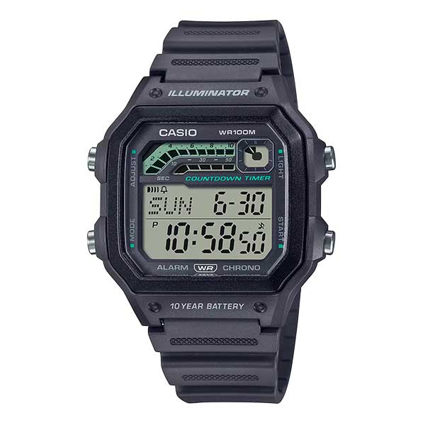 CASIO Standard Digital Watch - WS-1600H-8AVDF