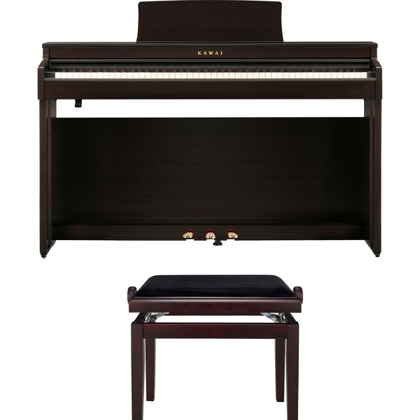Kawai 88-Key Digital Piano with Bench, Rosewood - CN-201R