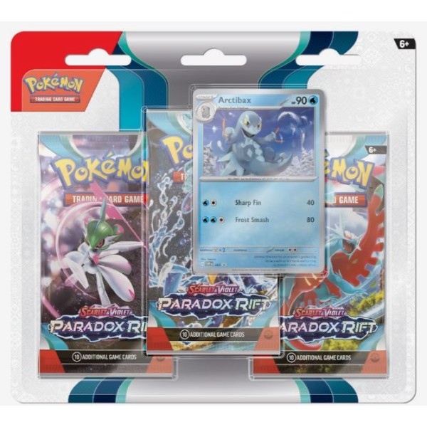 Pokemon TCG Scarlet & Violet 4 Paradox Rift 3 Pack Blister - 187-85403-T