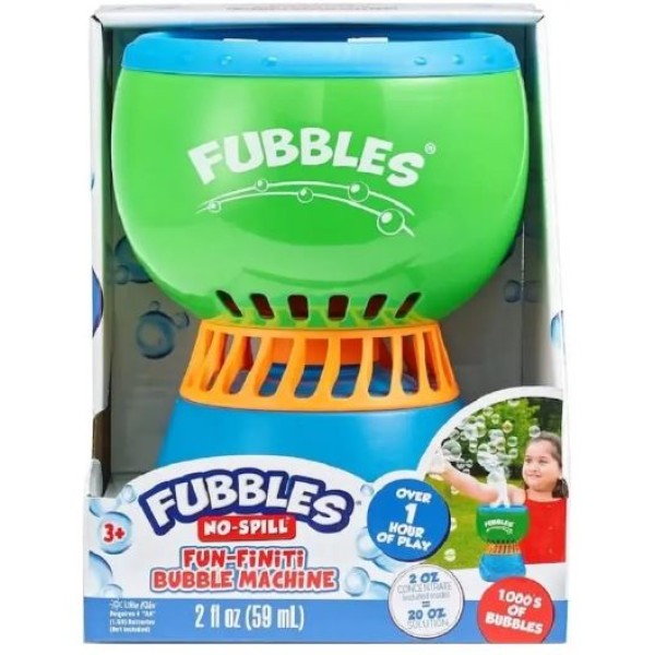 Fubbles No-Spill Fun-Finiti Bubble Machine - 456-T