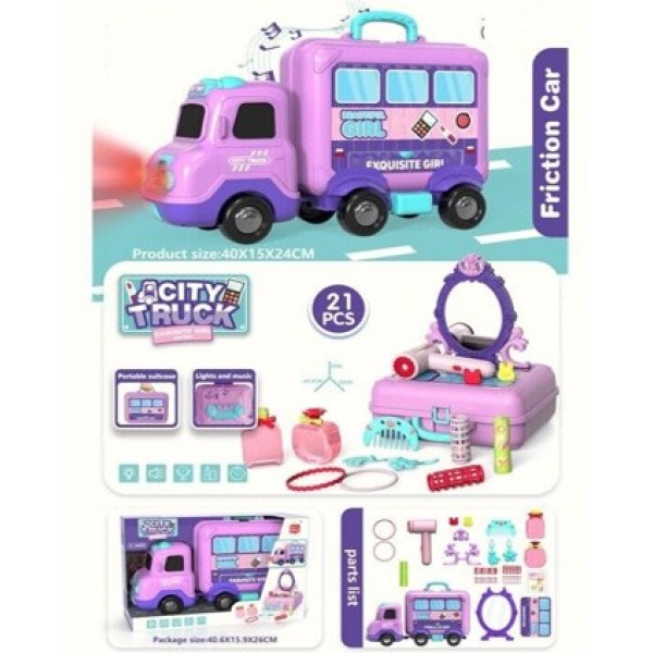 Baby World City Truck with Light and Sound - BW07810169-T