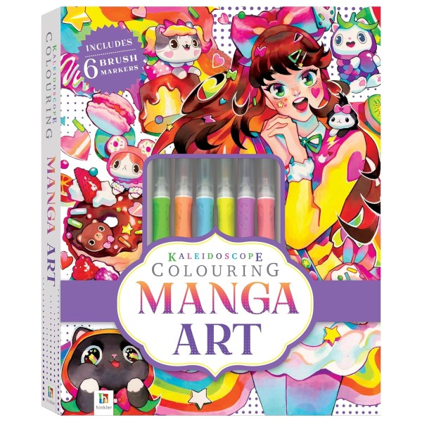 Kaleidoscope Colouring Kit: Manga Art - 916052-T