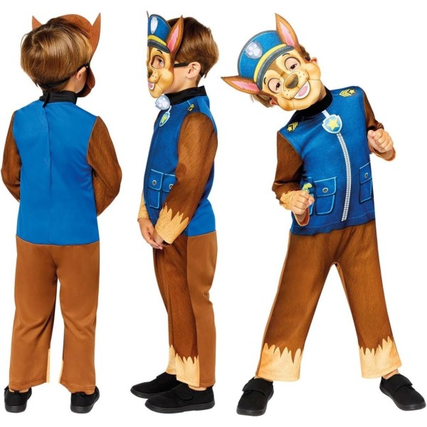 Rubies Paw Patrol Chase Costume, Age 3-4 years - 9909117-T