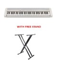 Casio Electronic Musical Keyboard with Free Keyboard Stand - CT-S1WEC2-S