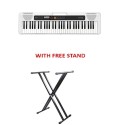 CASIO 61-Key Portable Musical Keyboard with Free Keyboard Stand - CT-S200WEC2-S