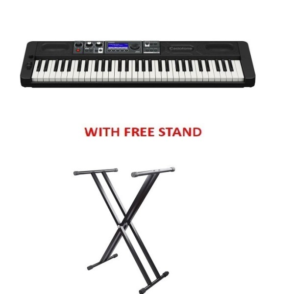 Casio 61-Key Professional Casiotone Keyboard with Free Keyboard Stand - CT-S500C2-S