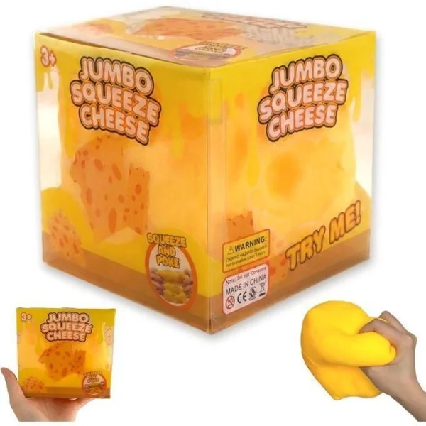 Squishy Buns 11cm Cheese Block Slow-Rising Squishy Toy - D2881-T