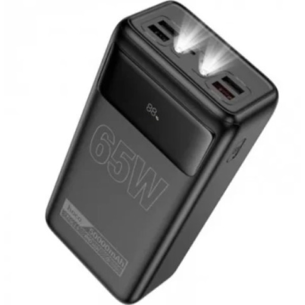 Hoco 50000mAh 65W Fast Charging Power Bank with LED Display & Flashlight - DB81A