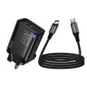 Hoco 65W High Power Dual USB-C Fast Charger Set - DC126