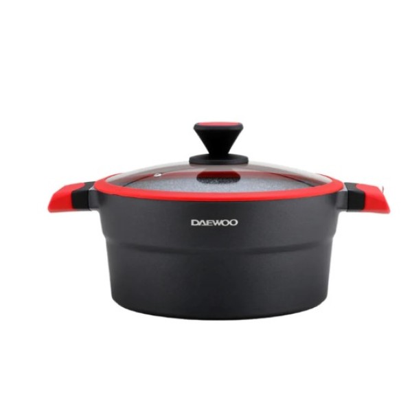 Daewoo X Series Non-Stick Granite Coating Casserole Pot with Lid 24cm - DCC 2400