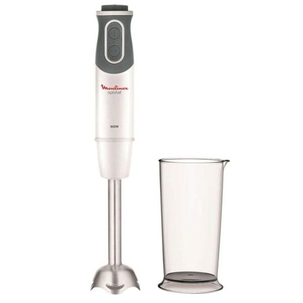 Moulinex 800Watts Optichef Hand Blender, White - DD64B127
