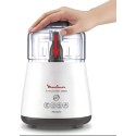 Moulinex 0.5L Bowl Capacity, 1000Watts, Multi Moulinette Food Processor, White - DPA144