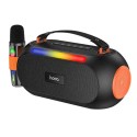 Hoco Wireless Bluetooth Speaker with Mic, Black - DS64
