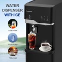 Daewoo 540Watts, Water Dispenser with Bullet Icemaker, Black - DWD7629
